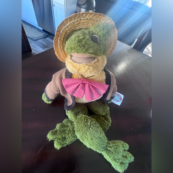 Ganz Cottage Collectibles by Lorraine 1995 Floyd the Frog Bowtie Sweater Hat 21" - Picture 5 of 7